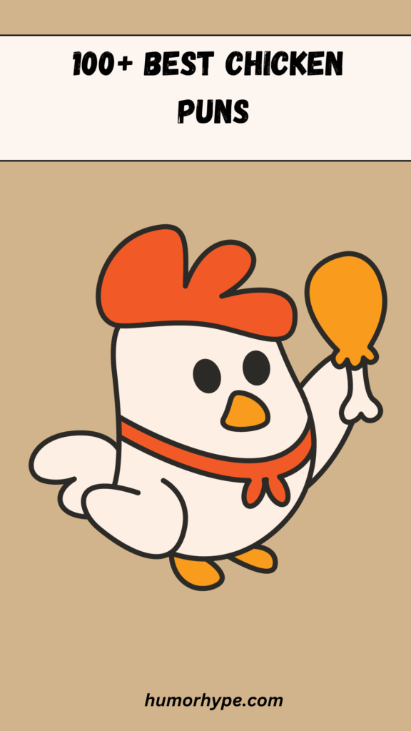 Chicken puns pin